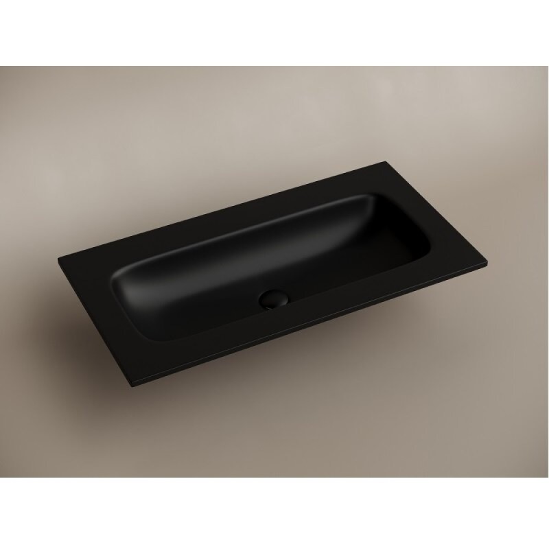 Раковина Ceramicanova Grace CN7019MBwx, 91 см, сантехфарфор, черный матовый