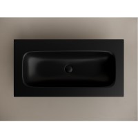 Раковина Ceramicanova Grace CN7019MBwx, 91 см, сантехфарфор, черный матовый