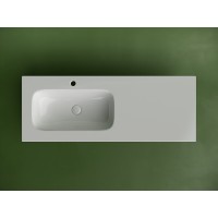 Раковина Ceramicanova Grace CN7020 встраиваемая, 121 х 45.7 см, левая, белый, сантехфарфор