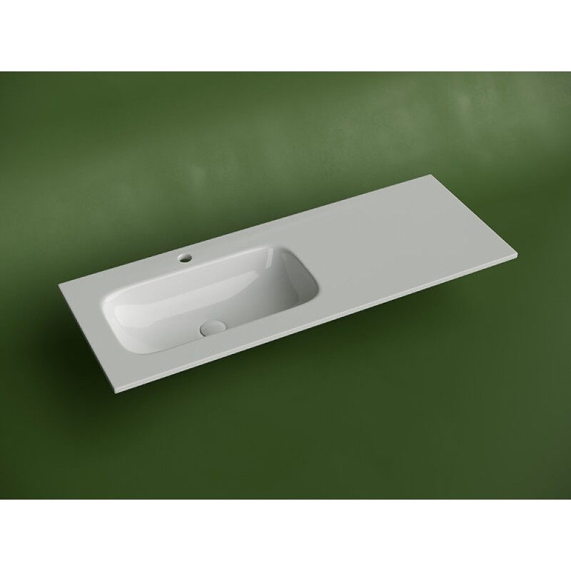 Раковина Ceramicanova Grace CN7020 встраиваемая, 121 х 45.7 см, левая, белый, сантехфарфор