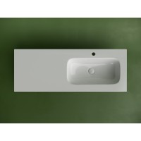 Раковина Ceramicanova Grace CN7021 встраиваемая, 121 х 45.7 см, правая, белый, сантехфарфор