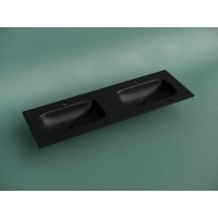 Раковина Ceramicanova Grace CN7022MB, 141 см, сантехфарфор, черный матовый