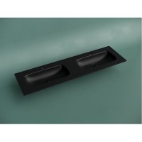 Раковина Ceramicanova Grace CN7023MB, 161 см, сантехфарфор, черный матовый