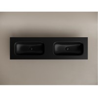 Раковина Ceramicanova Grace CN7023MBwx, 161 см, сантехфарфор, черный матовый