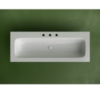 Раковина Ceramicanova Grace CN7024, 120 см, сантехфарфор, белый