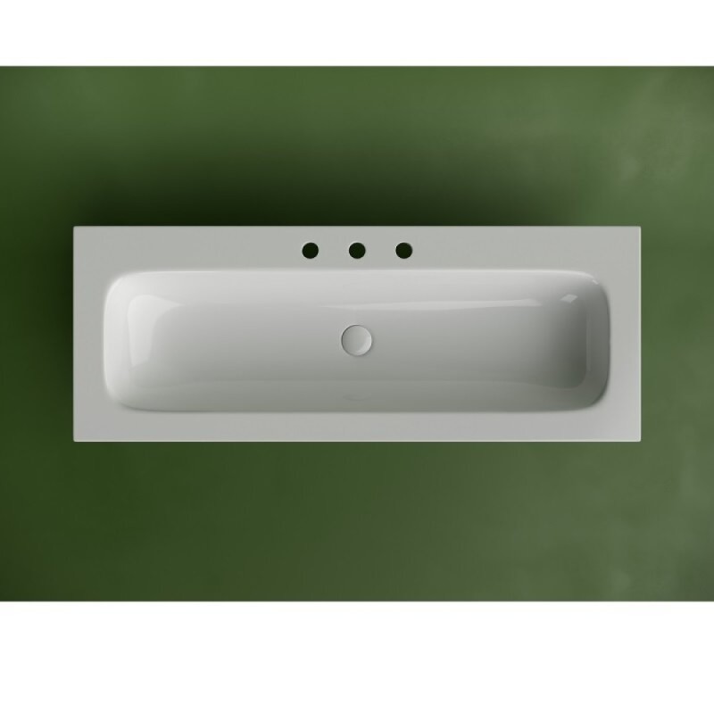 Раковина Ceramicanova Grace CN7024, 120 см, сантехфарфор, белый