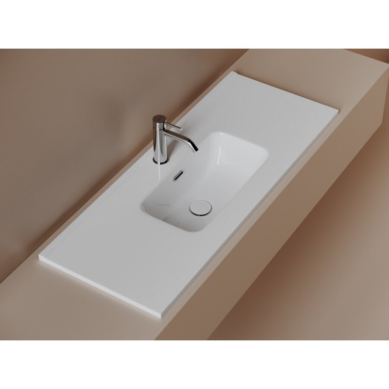 Раковина Sancos Compact CN7027, 100 см, фарфор, белая
