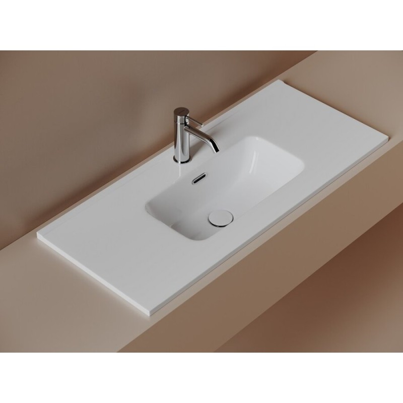 Раковина Sancos Compact CN7030, 90 см, фарфор, белая