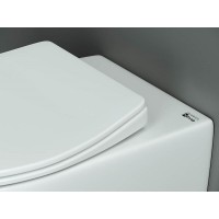 Подвесной унитаз Ceramicanova Pearl CN8001, безободковый, крышка микролифт, белый