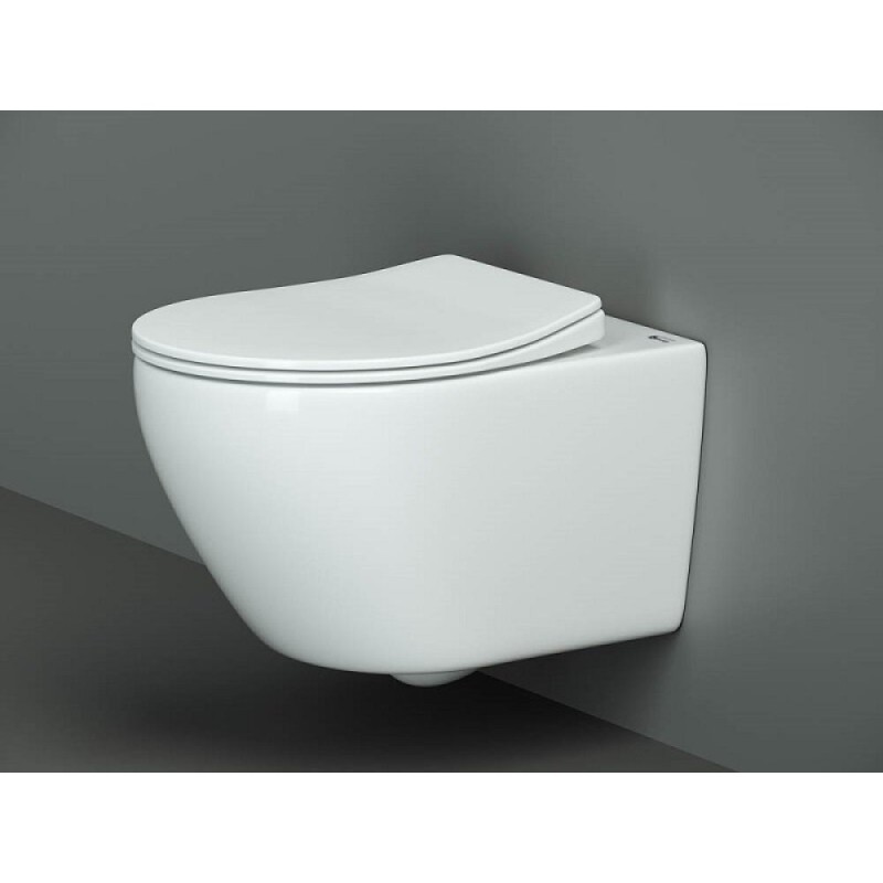 Подвесной унитаз Ceramicanova Pearl CN8001, безободковый, крышка микролифт, белый