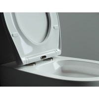 Подвесной унитаз Ceramicanova Pearl CN8001, безободковый, крышка микролифт, белый
