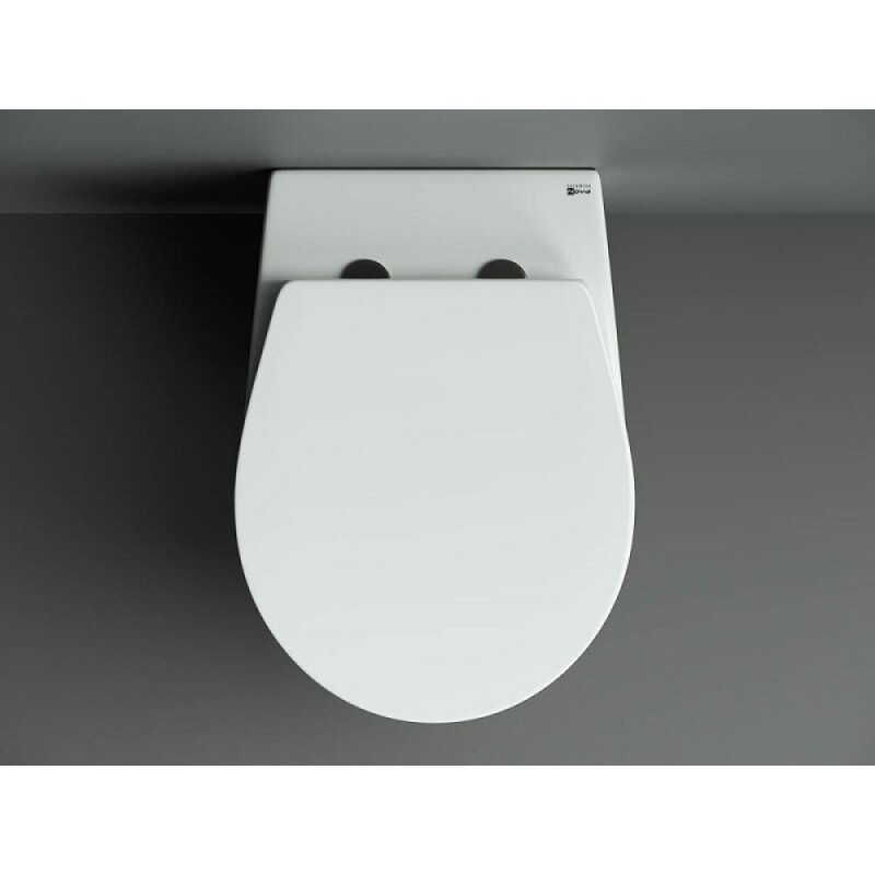 Подвесной унитаз Ceramicanova Pearl CN8001, безободковый, крышка микролифт, белый