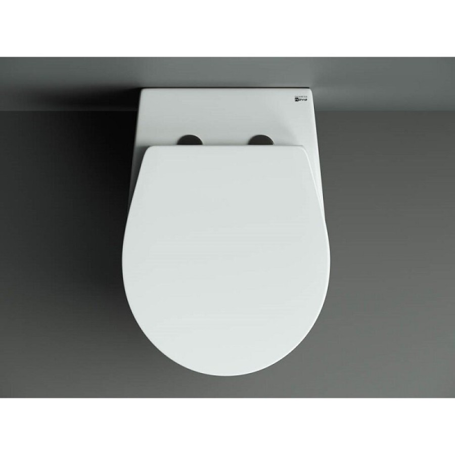 Подвесной унитаз Ceramicanova Pearl CN8001, безободковый, крышка микролифт, белый