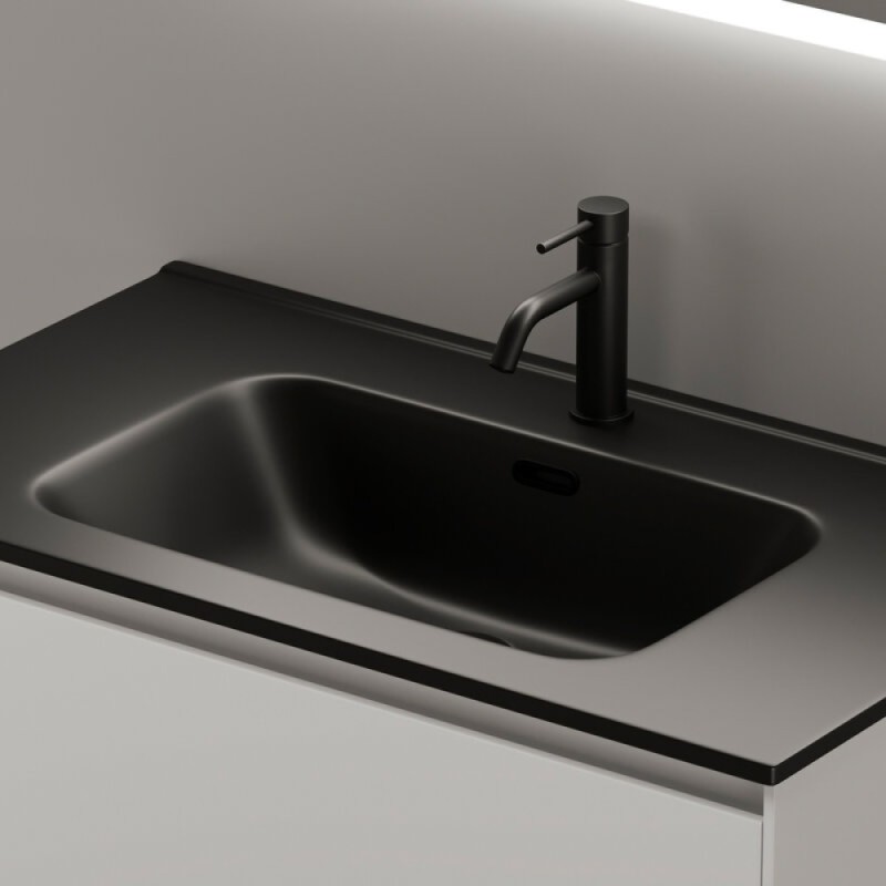 Тумба под раковину Sancos Cento CN80W 80, подвесная, белый глянец