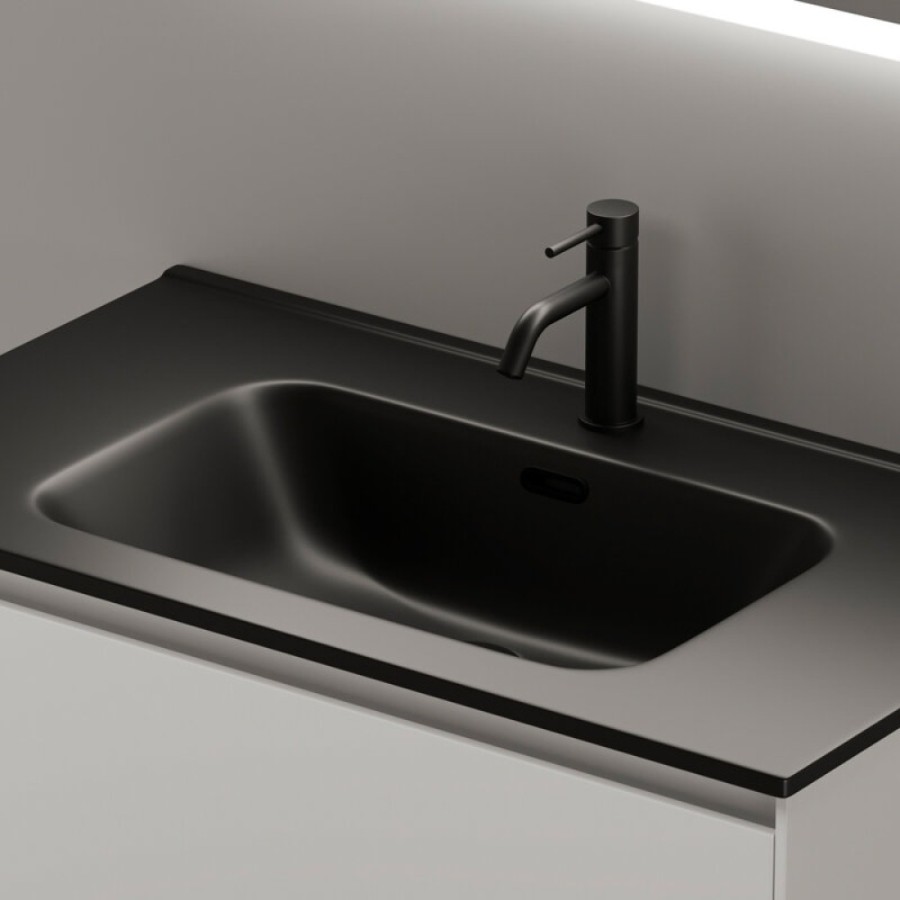Тумба под раковину Sancos Cento CN80W 80, подвесная, белый глянец
