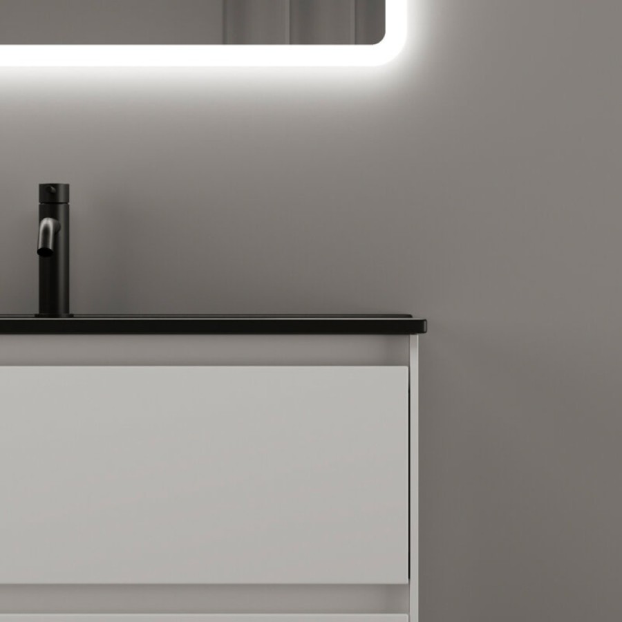 Тумба под раковину Sancos Cento CN80W 80, подвесная, белый глянец