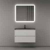 Тумба под раковину Sancos Cento CN80W 80, подвесная, белый глянец