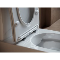 Напольный унитаз Ceramicanova с бачком Fortuna CN9001 Rimless, безободковый, крышка микролифт, белый, сантехфарфор