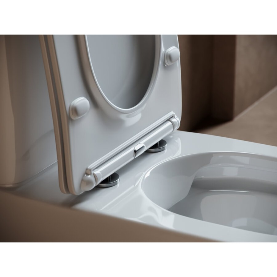 Напольный унитаз Ceramicanova с бачком Fortuna CN9001 Rimless, безободковый, крышка микролифт, белый, сантехфарфор