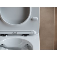 Напольный унитаз Ceramicanova с бачком Fortuna CN9001 Rimless, безободковый, крышка микролифт, белый, сантехфарфор