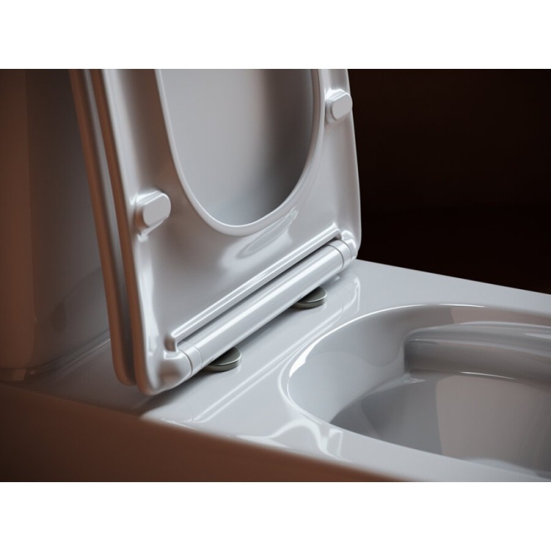 Напольный унитаз Ceramicanova с бачком Alfa CN9002 Rimless, безободковый, крышка микролифт, белый, сантехфарфор