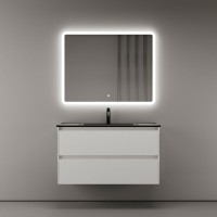 Тумба под раковину Sancos Cento CN90W 90, подвесная, белый глянец
