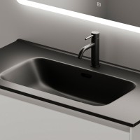 Тумба под раковину Sancos Cento CN90W 90, подвесная, белый глянец
