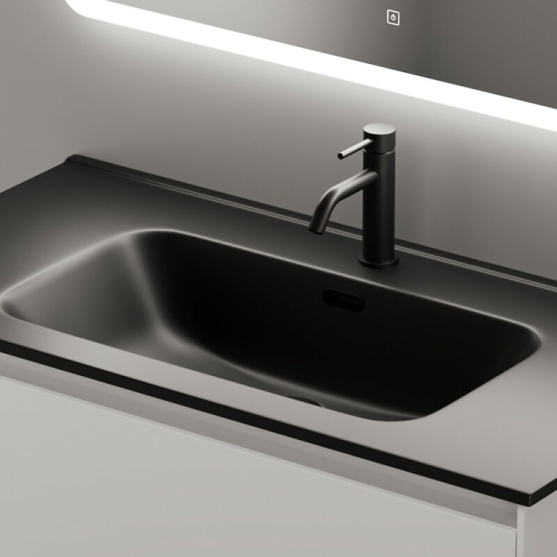 Тумба под раковину Sancos Cento CN90W 90, подвесная, белый глянец