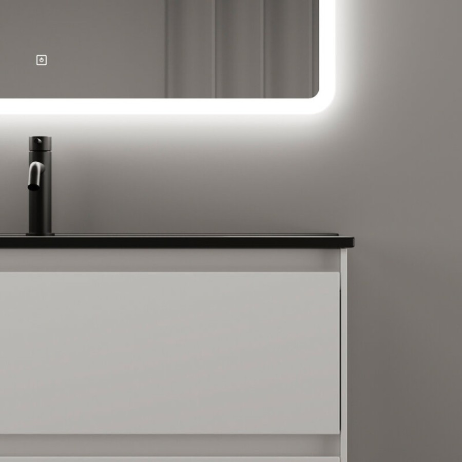 Тумба под раковину Sancos Cento CN90W 90, подвесная, белый глянец