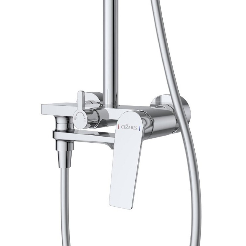Комплект смесителей Cezares COMFORT-CVD/LS-01, для ванны и душа, для раковины, хром