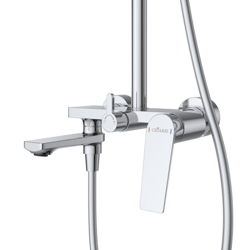 Комплект смесителей Cezares COMFORT-CVD/LS-01, для ванны и душа, для раковины, хром
