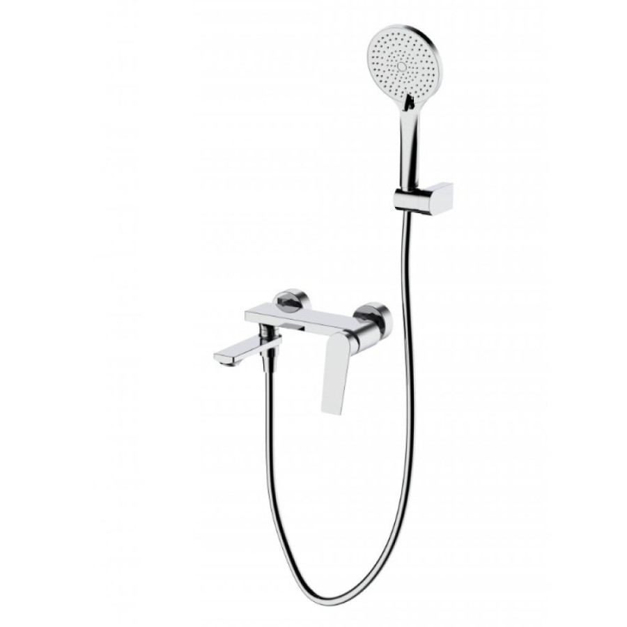 Смеситель для ванны и душа Cezares COMFORT-VD-01, с душевым гарнитуром, хром