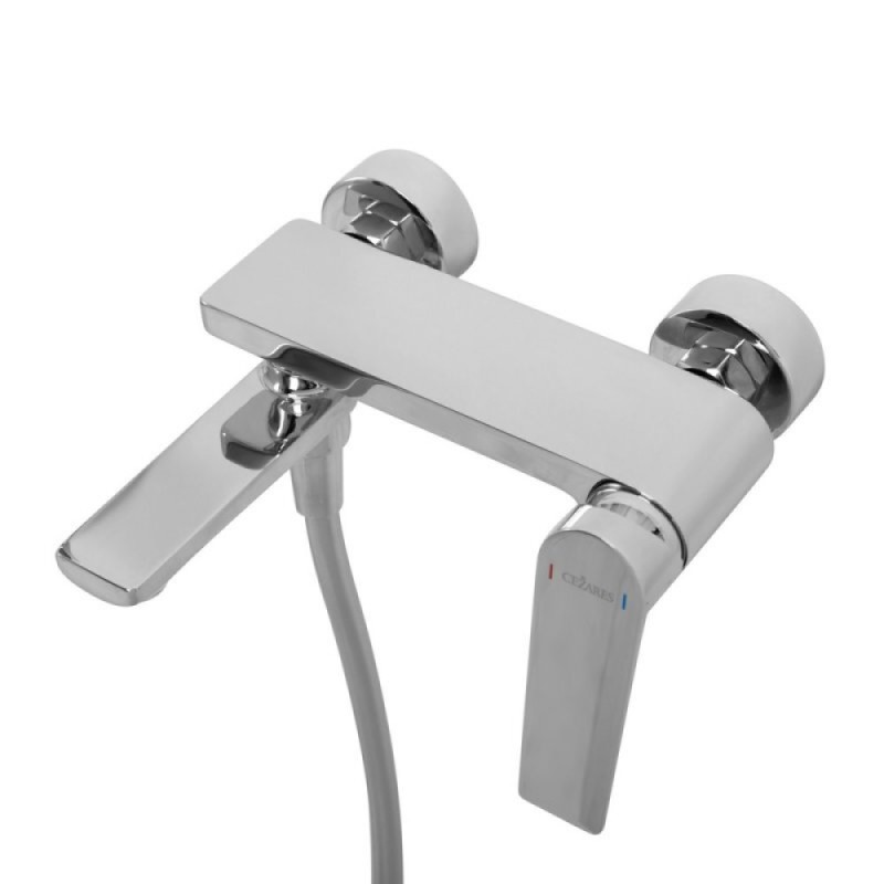 Смеситель для ванны и душа Cezares COMFORT-VD-01, с душевым гарнитуром, хром