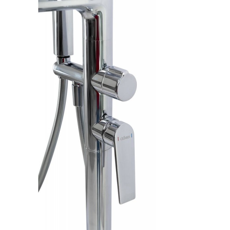 Смеситель для ванны и душа Cezares COMFORT-VDP-01, напольный, хром