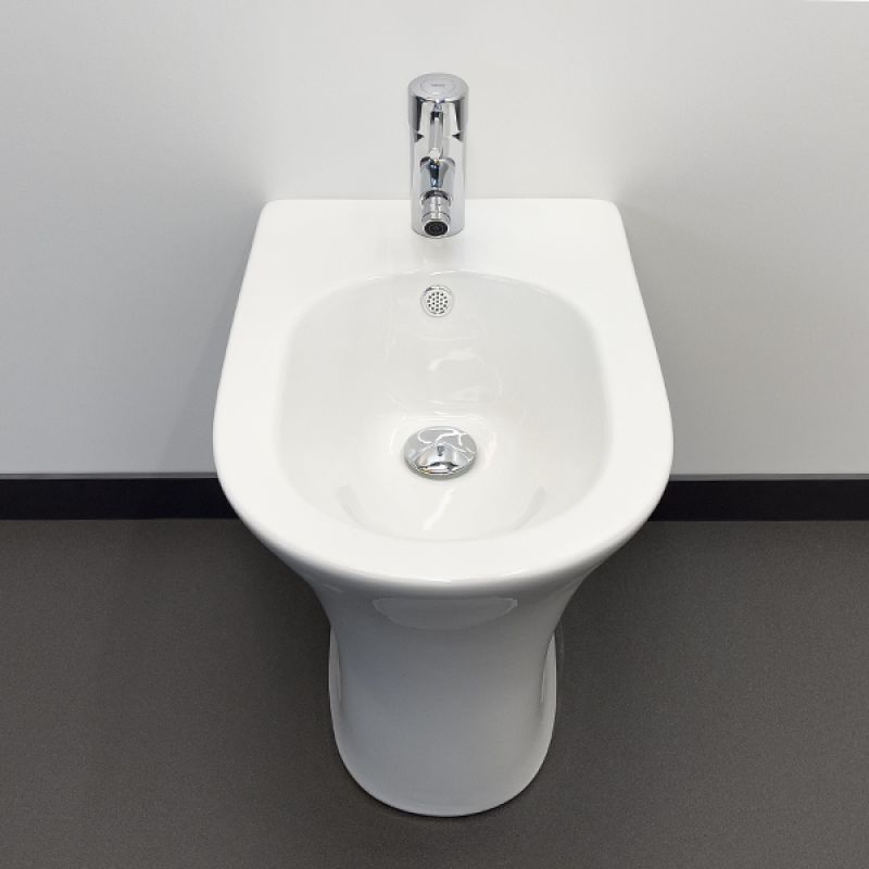 Напольное биде Comforty 00-00012870 с переливом Белый