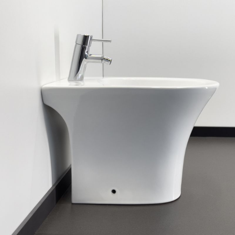 Напольное биде Comforty 00-00012870 с переливом Белый