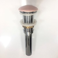 Донный клапан Comforty 00-00007642 с керамическим верхом, матовый розовый, DK-01 MP