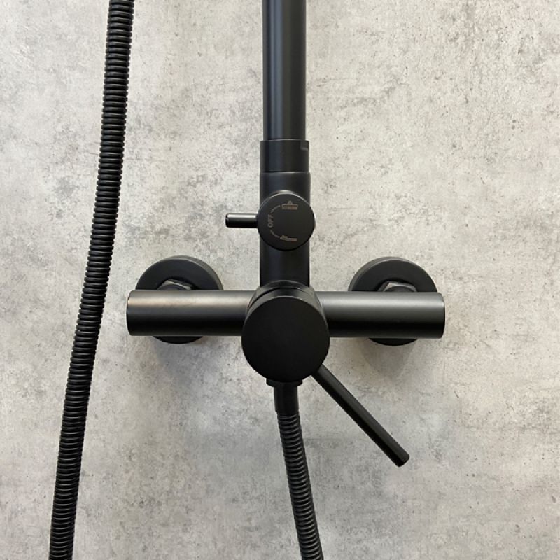 Душевая система Comforty FF018W-CMT 00004149952 Черный матовый