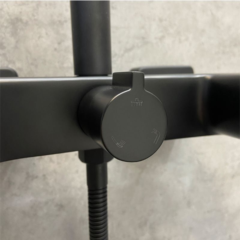 Душевая система Comforty FF071R-CMT 00-00004528 Черный матовый