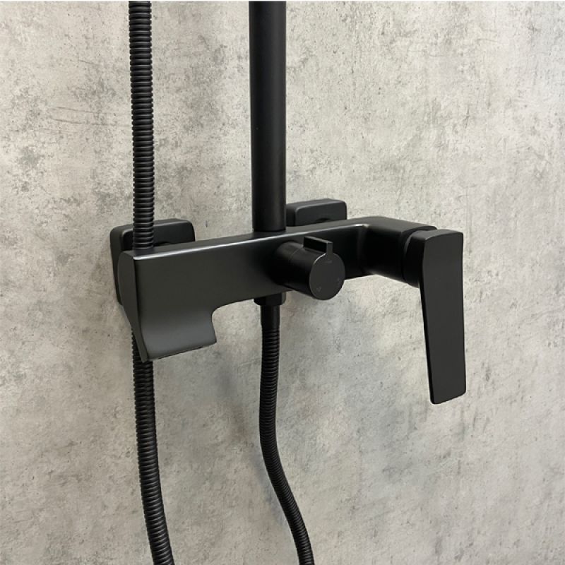 Душевая система Comforty FF071R-CMT 00-00004528 Черный матовый