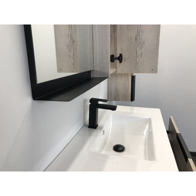 Зеркало-шкаф Comforty "Бонн-90" 00-00001951 дуб дымчатый 