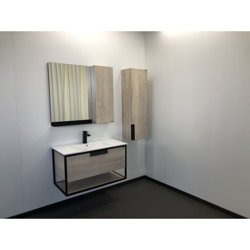 Зеркало-шкаф Comforty "Бонн-90" 00-00001951 дуб дымчатый 