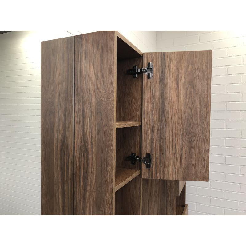 Зеркало-шкаф Comforty "Бордо-90" 00-00006663 дуб темно-коричневый