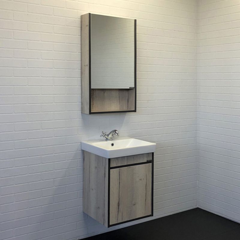 Зеркало-шкаф Comforty "Вена-45" 00-00006652 дуб дымчатый