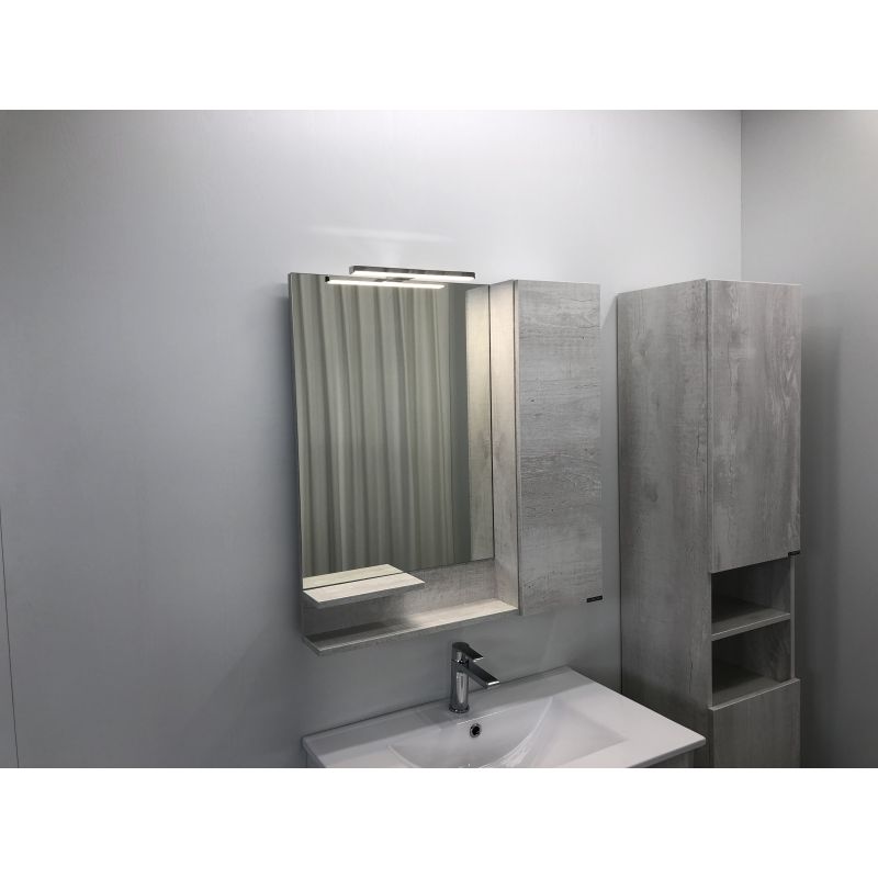 Зеркало-шкаф Comforty "Верона-75" 00004137100 дуб белый