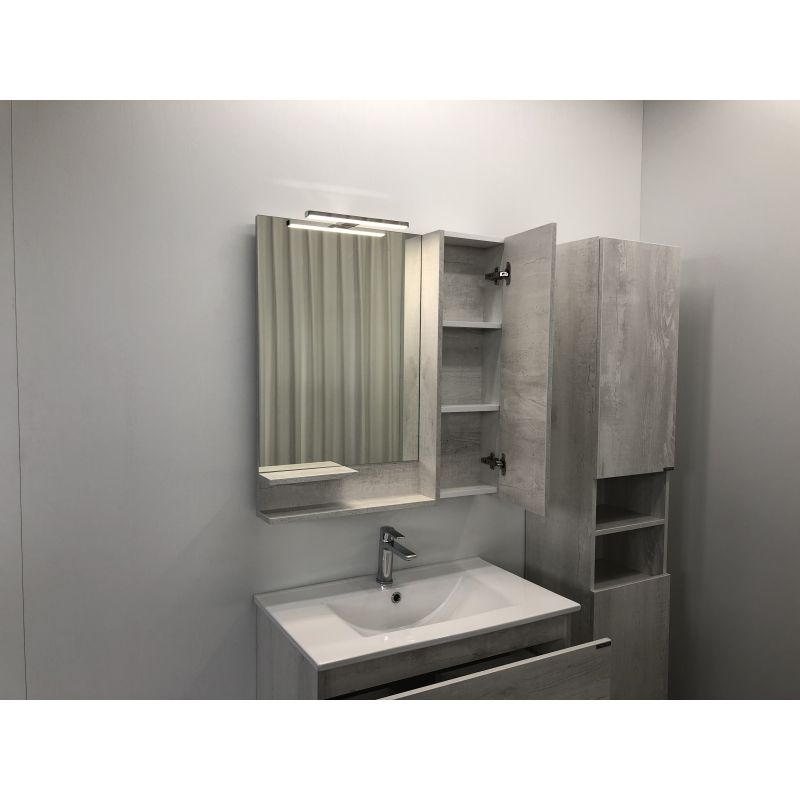 Зеркало-шкаф Comforty "Верона-75" 00004137100 дуб белый