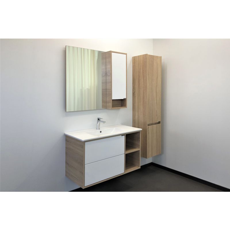 Зеркало-шкаф Comforty "Гамбург-90" 00004142227 дуб сонома