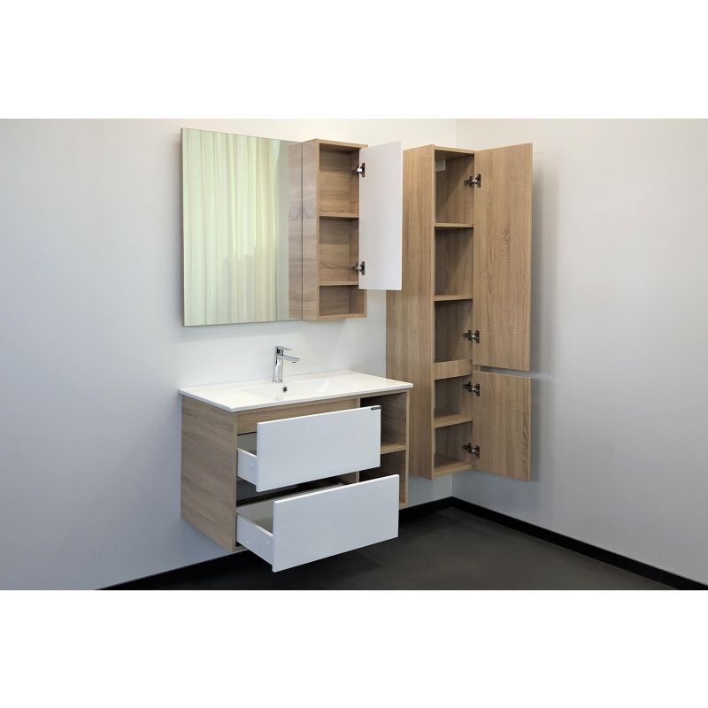 Зеркало-шкаф Comforty "Гамбург-90" 00004142227 дуб сонома