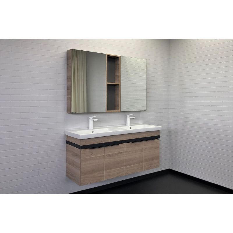 Зеркало-шкаф Comforty "Дуэт-50" 00-00009923 дуб натуральный