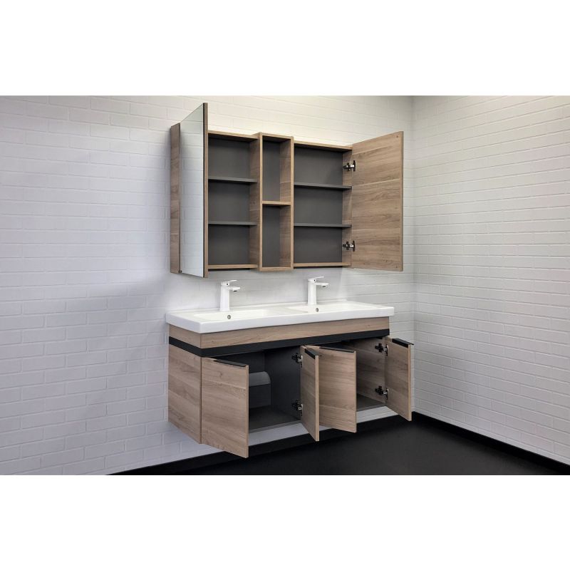 Зеркало-шкаф Comforty "Дуэт-50" 00-00009923 дуб натуральный